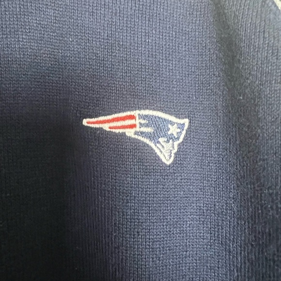 NEW Cutter & Buck New England Patriots Stride Colorblock 100% Cotton Sweater L - Picture 5 of 14